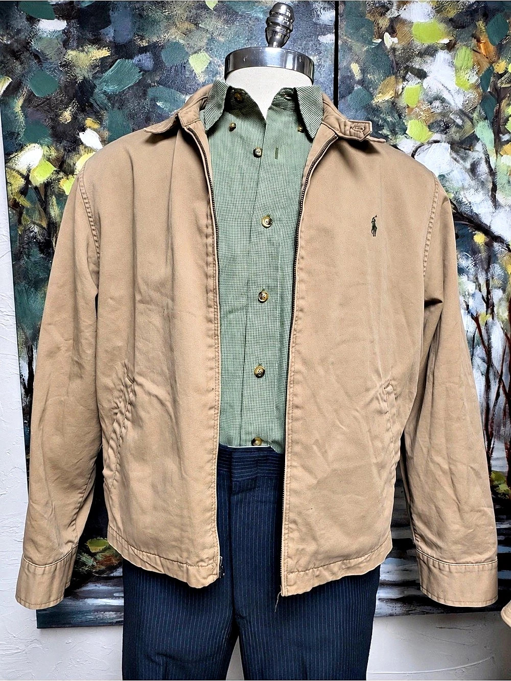 Polo Ralph Lauren Vintage Cotton Harrington Bi-Swing Jacket XL